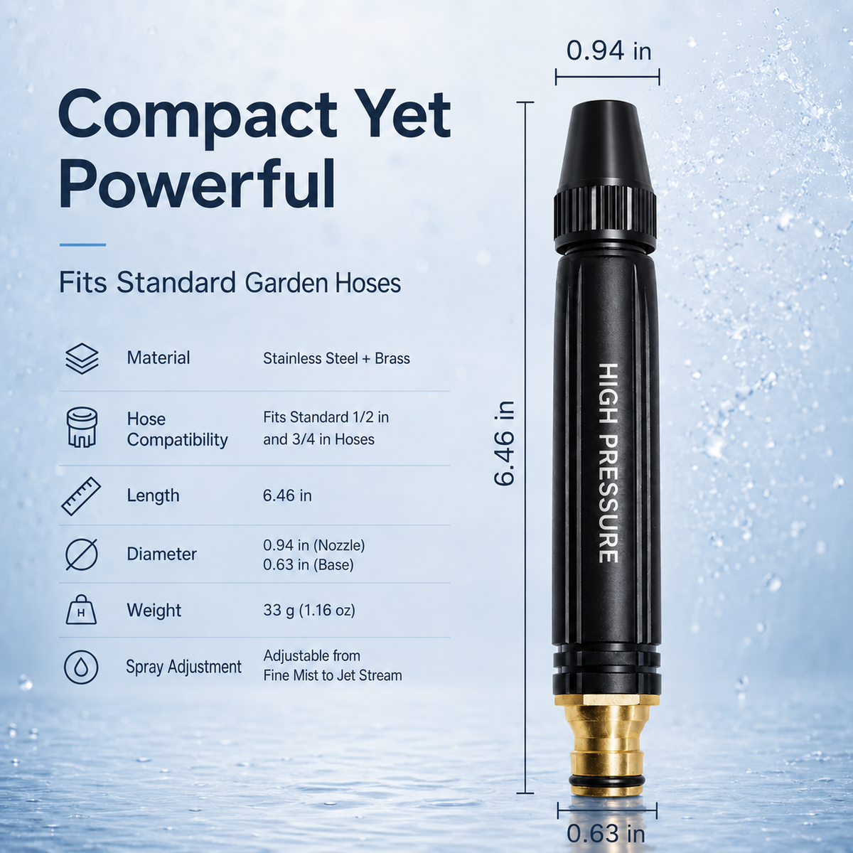 π₯π Last Day 55% OFF β Powerful High-Pressure Water Gun for Car Cleaning