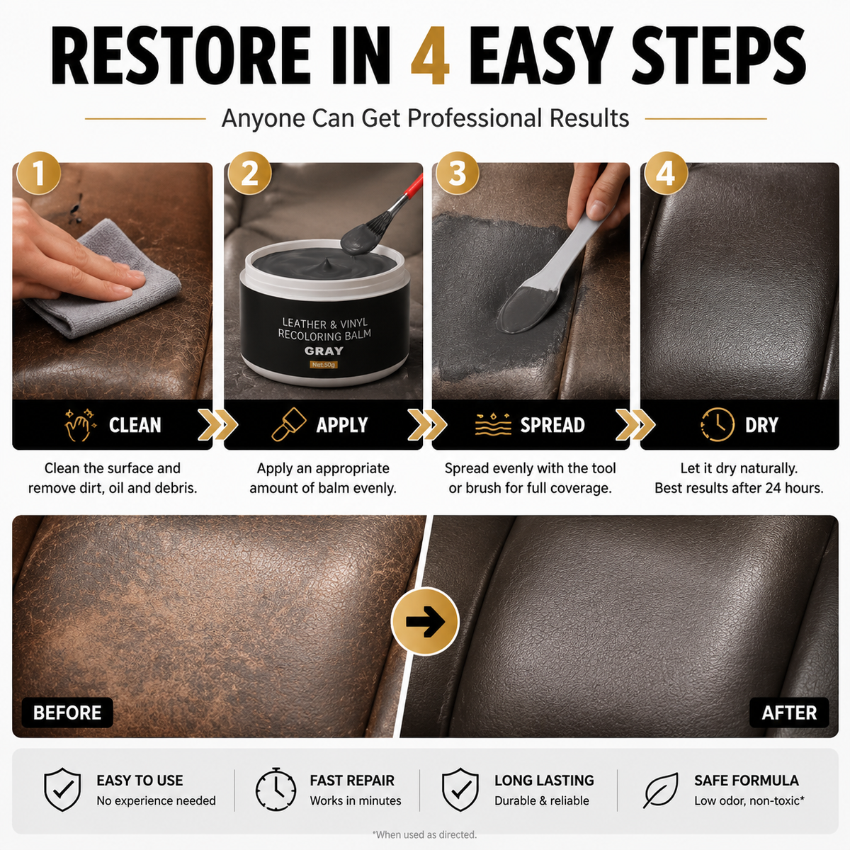 Leather & Vinyl Recoloring Balm product image 9