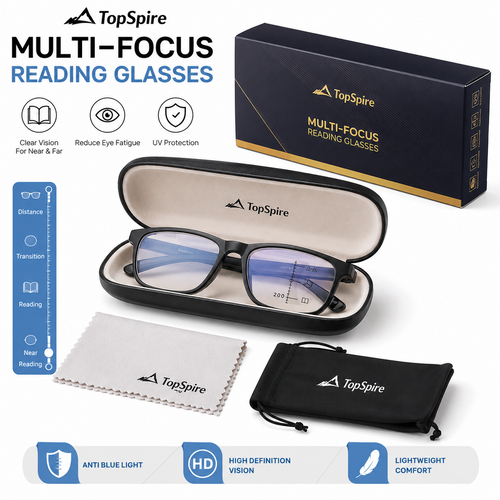 Multifocal Reading Glasses – See Near & Far Without Switching✨