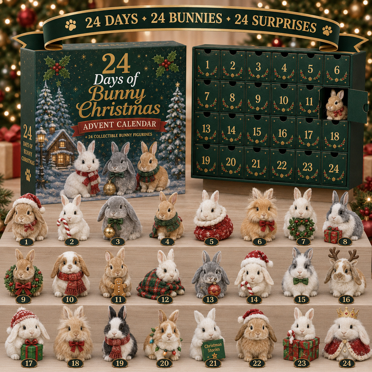🐇 2026 Christmas Bunny Advent Calendar - 24 Days of Cute Bunny Surprises ✨