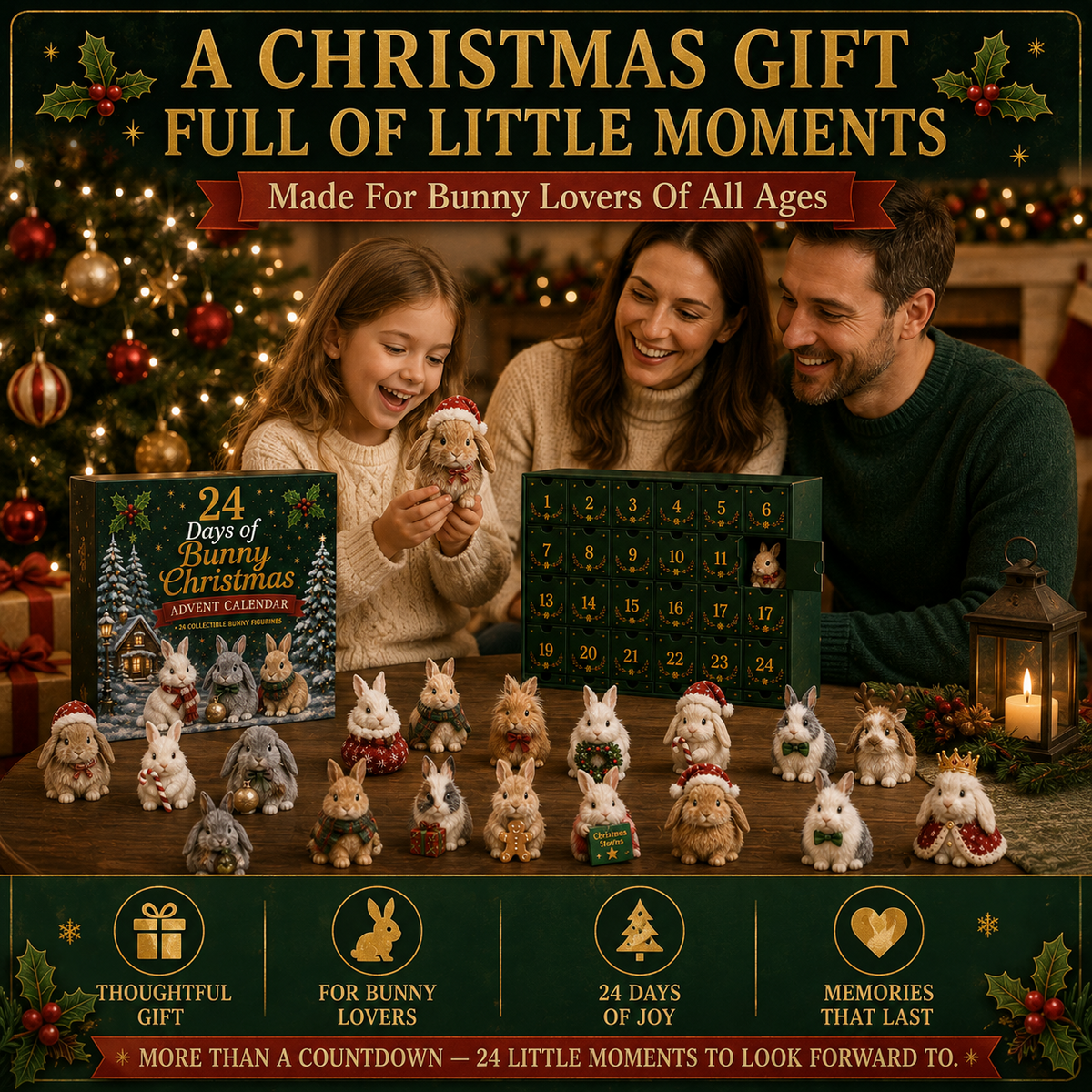 🐇 2026 Christmas Bunny Advent Calendar - 24 Days of Cute Bunny Surprises ✨