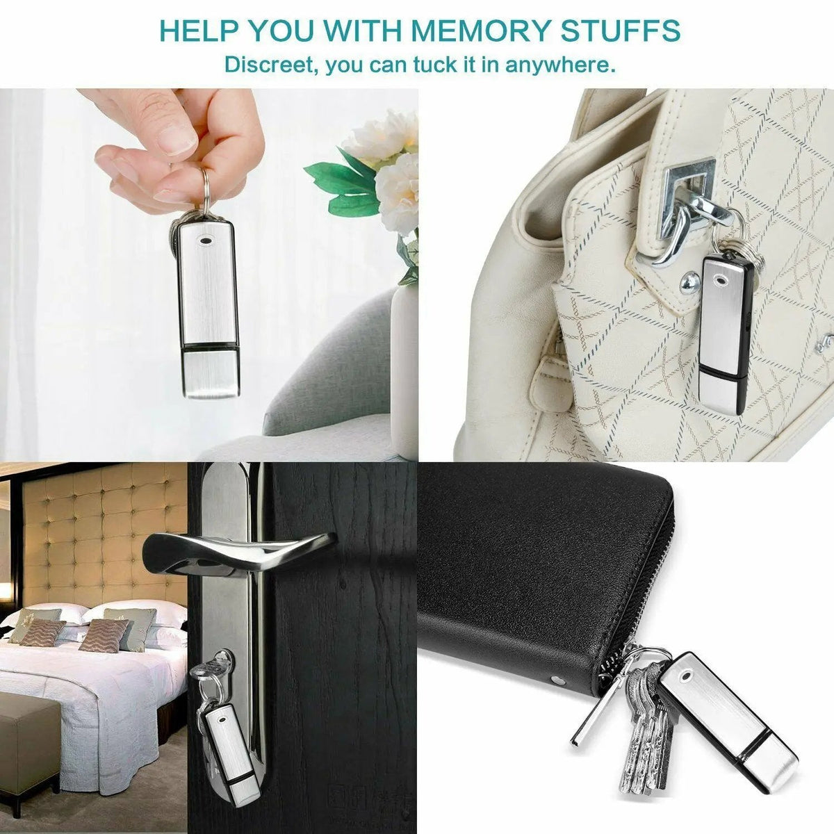 USB Flash Drive Voice Recorder 2-in-1 – Voice Activated, Smart Noise Reduction