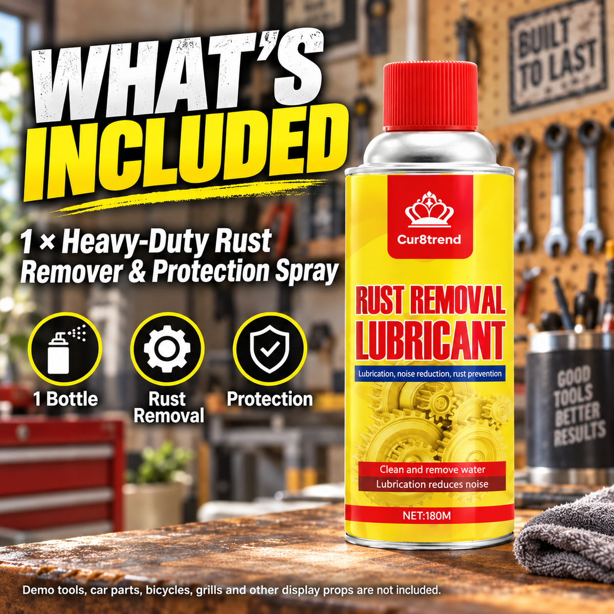 One bottle heavy-duty rust remover and protection spray