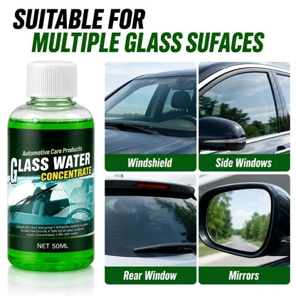 🔥50% OFF! Automotive Glass Water Concentrate – Just Dilute & Pour! Streak-Free Visibility, Fights Bugs & Road Grime! 🚗✨