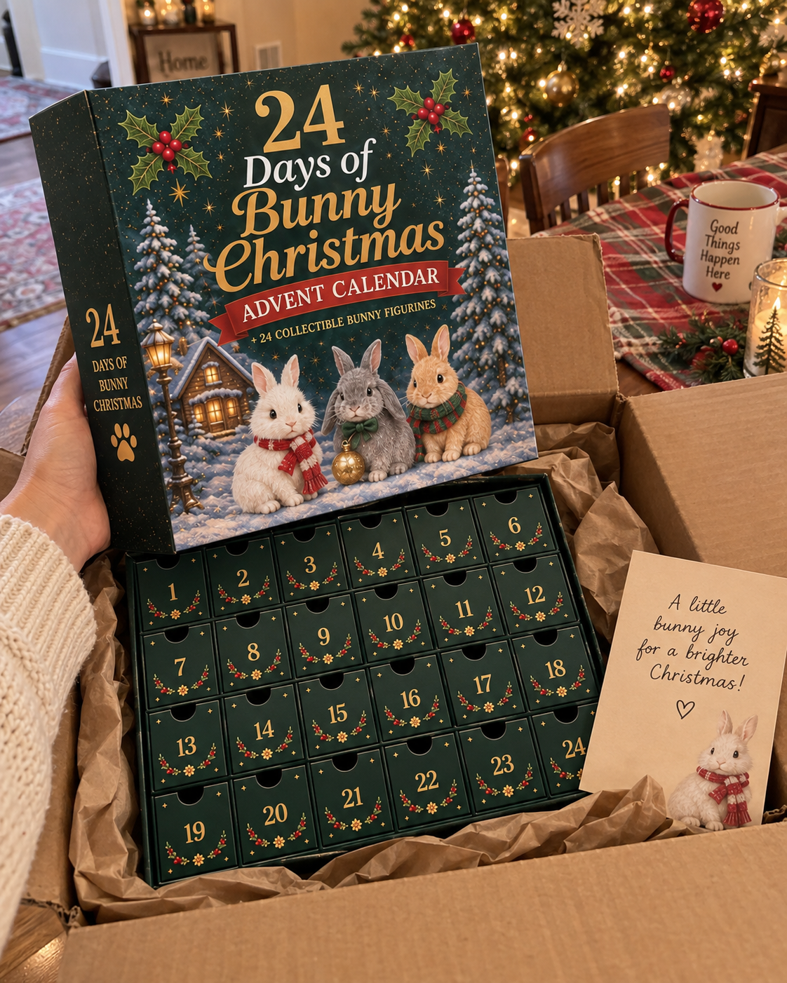 🐇 2026 Christmas Bunny Advent Calendar - 24 Days of Cute Bunny Surprises ✨