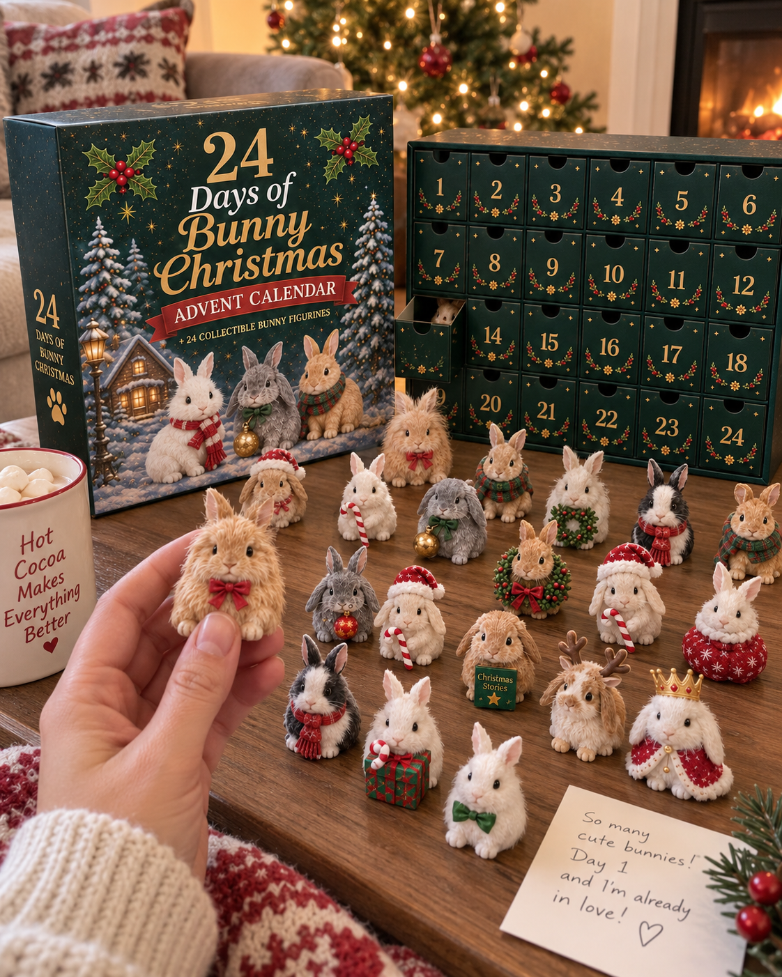 🐇 2026 Christmas Bunny Advent Calendar - 24 Days of Cute Bunny Surprises ✨