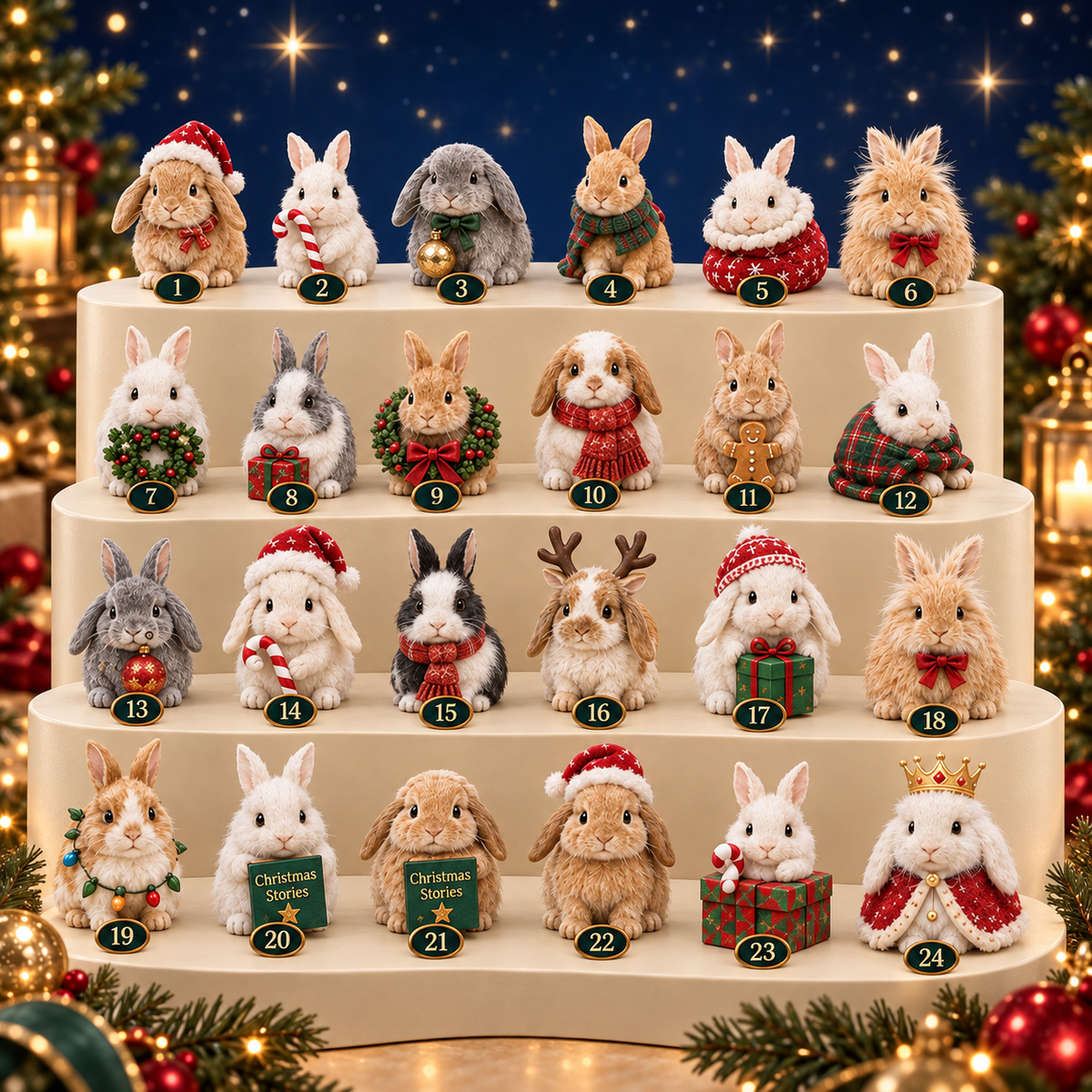 🐇 2026 Christmas Bunny Advent Calendar - 24 Days of Cute Bunny Surprises ✨