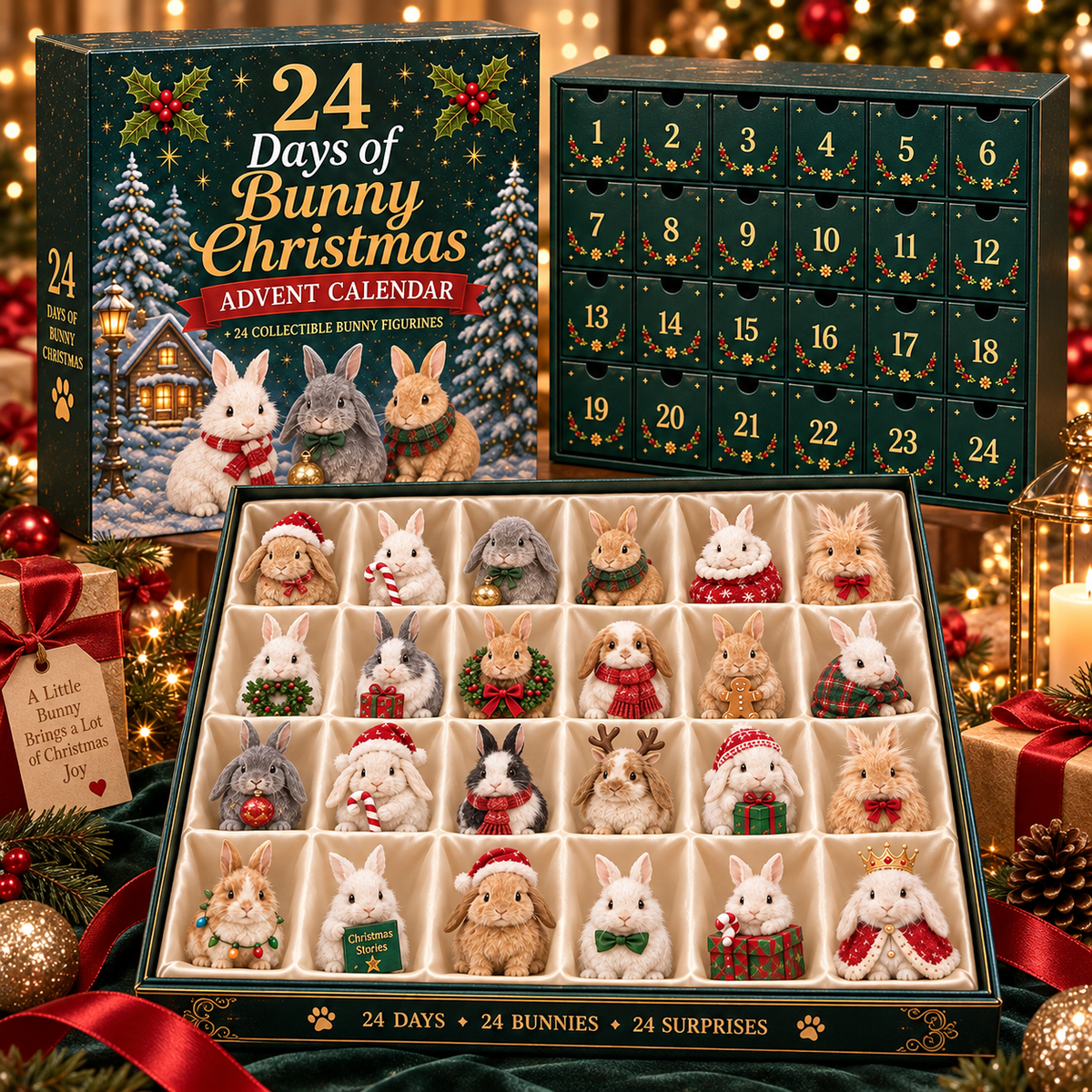 🐇 2026 Christmas Bunny Advent Calendar - 24 Days of Cute Bunny Surprises ✨
