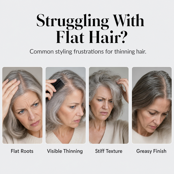Flat hair and thinning hair styling concerns