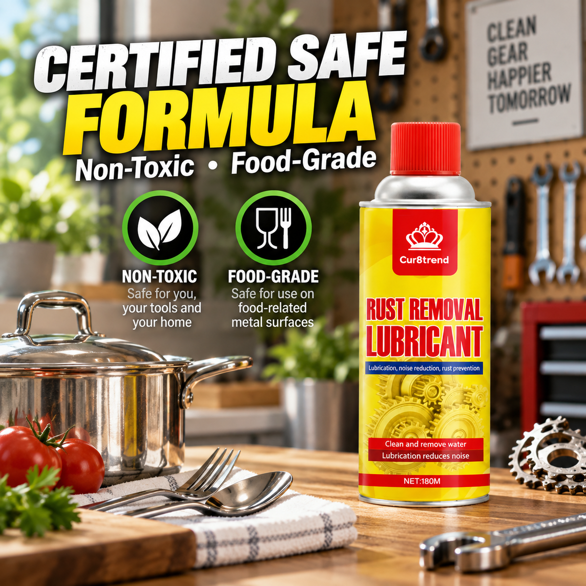 Non-toxic and food-grade formula presentation