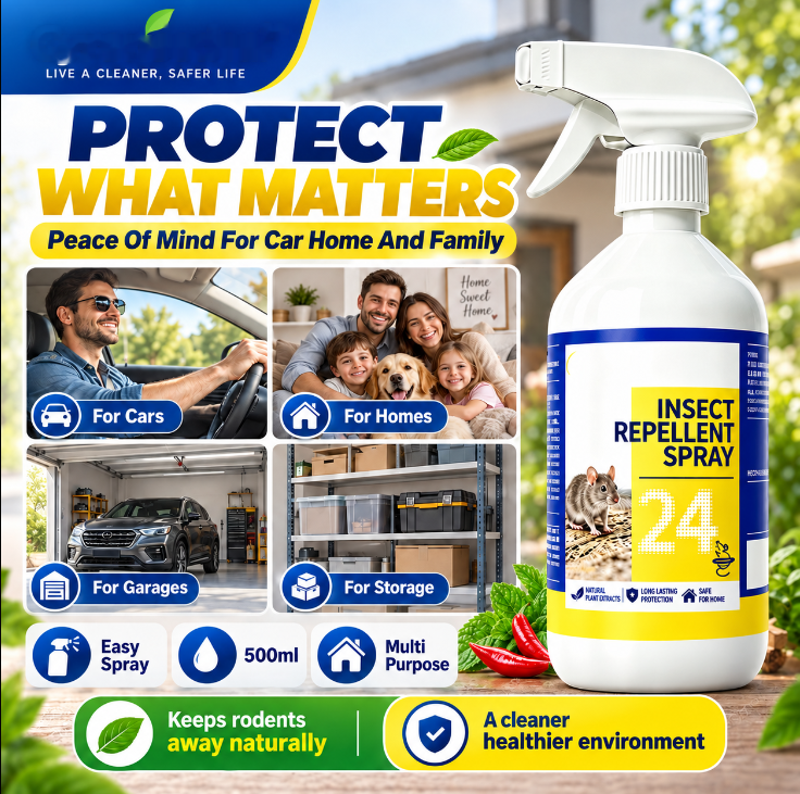 🐀50% OFF NOW ! ✨All-Purpose Rodent Repellent Spray – Non-Toxic Safe Indoor Mouse Deterrent
