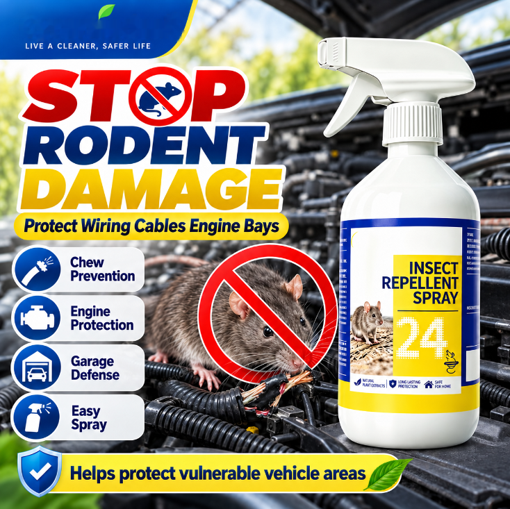 🐀50% OFF NOW ! ✨All-Purpose Rodent Repellent Spray – Non-Toxic Safe Indoor Mouse Deterrent