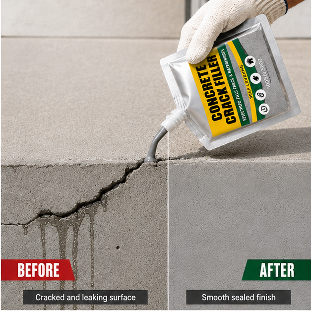 🏠 Waterproof Concrete Crack Filler for Indoor & Outdoor Use✨