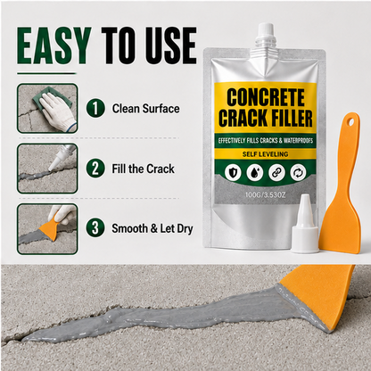 🏠 Waterproof Concrete Crack Filler for Indoor & Outdoor Use✨
