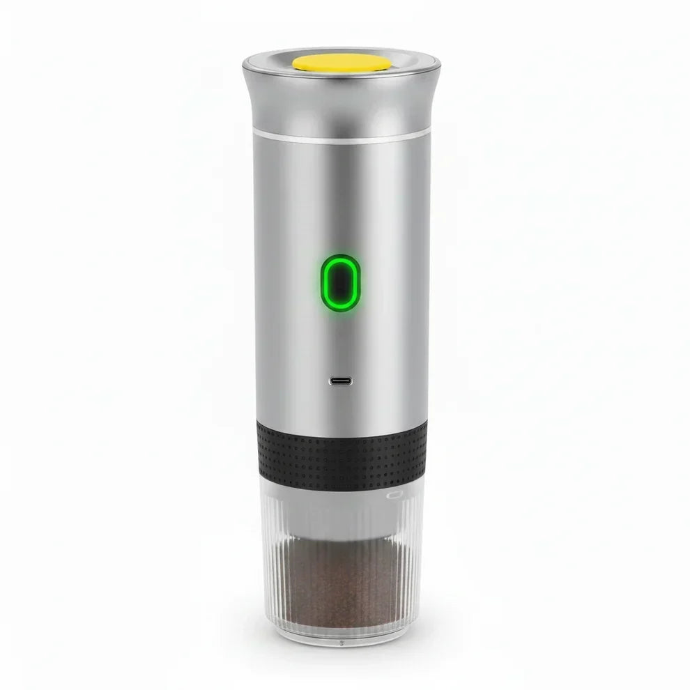 Portable Espresso Coffee Maker – 15-Bar Rechargeable Travel Coffee Machine
