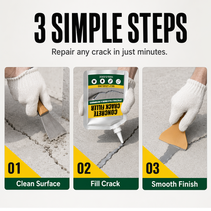 🏠 Waterproof Concrete Crack Filler for Indoor & Outdoor Use✨